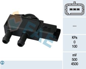 Opel KARL Sensor, exhaust pressure FAE 16111 cheap