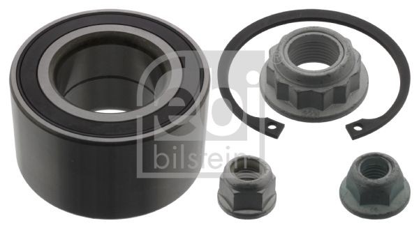 FEBI BILSTEIN 39160 Wheel bearing kit Front Axle, with attachment material, with integrated magnetic sensor ring, with ABS sensor ring, 66 mm, Rolling Bearing