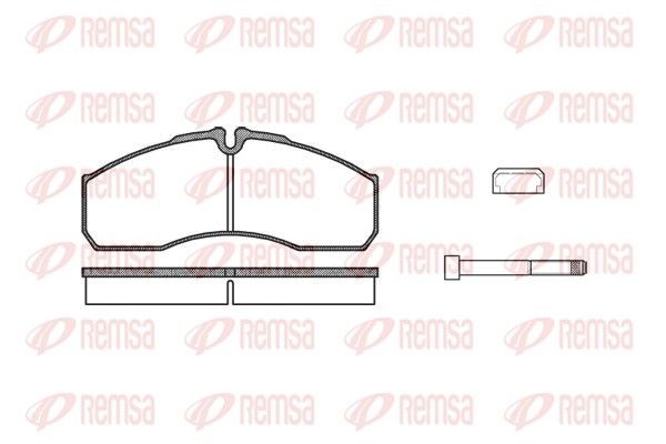 PCA065186 REMSA Front Axle, prepared for wear indicator, with bolts/screws, with accessories Height: 67,9mm, Thickness: 20,2mm Brake pads 0651.86 buy