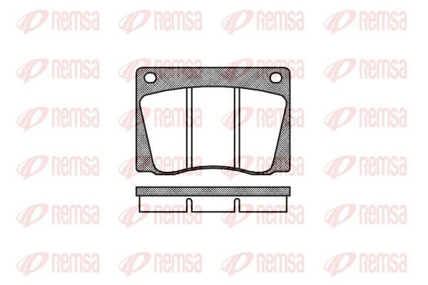PCA003700 REMSA Front Axle, with adhesive film, with accessories Height: 68,2mm, Thickness: 16mm Brake pads 0037.00 buy