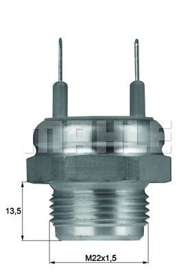 TSW 10D BEHR THERMOT-TRONIK Radiator fan switch PEUGEOT M22x1,5, with seal