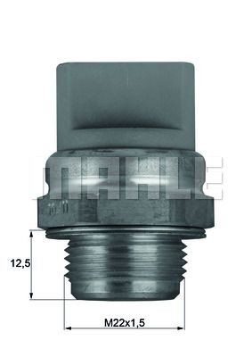 70808841 BEHR THERMOT-TRONIK M22x1,5, with seal Number of pins: 2-pin connector Radiator fan switch TSW 11 buy