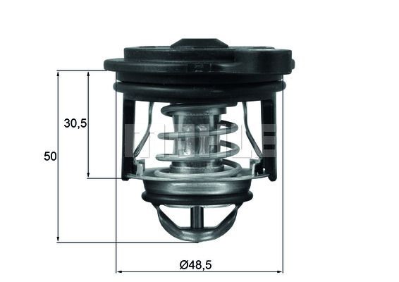 BEHR THERMOT-TRONIK TX 33 83D Kühlwasserthermostat für SCANIA P,G,R,T - series LKW in Original Qualität