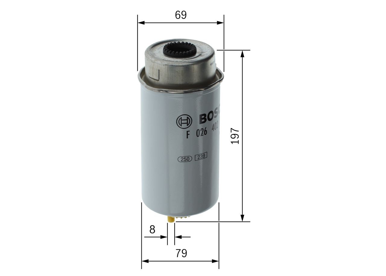 OEM-quality BOSCH F 026 402 122 Fuel filters