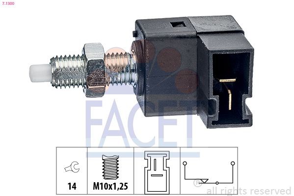 EPS 1.810.300 FACET Mechanical, M10x1,25, Made in Italy - OE Equivalent Stop light switch 7.1300 buy