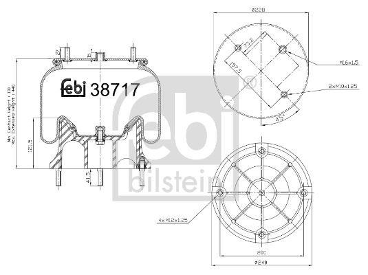 FEBI BILSTEIN 38717 Boot, air suspension 7421978506