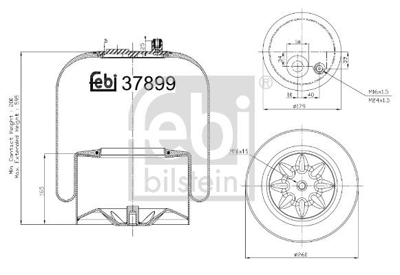 FEBI BILSTEIN 37899 Boot, air suspension A9423201921