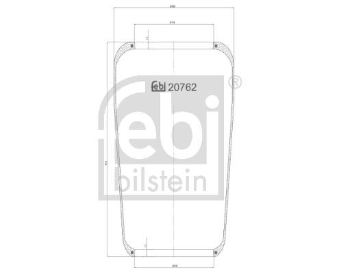 FEBI BILSTEIN 20762 Federbalg, Luftfederung für DAF F 2300 LKW in Original Qualität