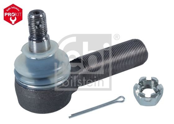 FEBI BILSTEIN Cone Size 18 mm, Front Axle Right, with crown nut Cone Size: 18mm Tie rod end 39872 buy