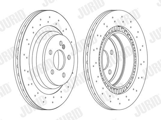 562400 JURID 330x26mm, 5x112, perforated/vented, Oiled Ø: 330mm, Num. of holes: 5, Brake Disc Thickness: 26mm Brake rotor 562400J buy