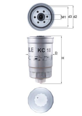 KNECHT Fuel filter KC 18