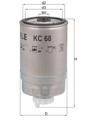 KC 68 KNECHT Kraftstofffilter IVECO Zeta