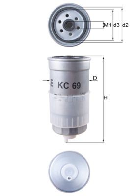 Original KC 69 KNECHT Fuel filter VOLVO