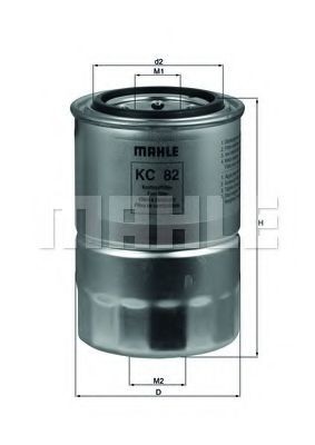 79631359 KNECHT Spin-on Filter Height: 122mm, Housing Diameter: 79,5mm Inline fuel filter KC 82 buy