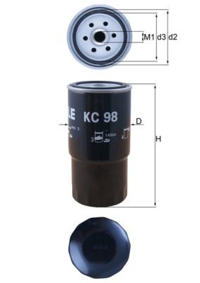 Great value for money - KNECHT Fuel filter KC 98