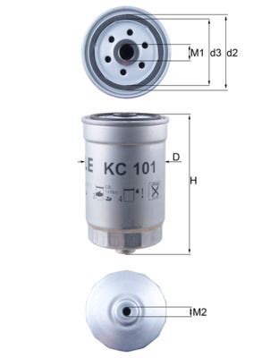Original KC 101 KNECHT Fuel filter KIA