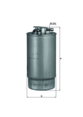 Great value for money - KNECHT Fuel filter KL 160/1