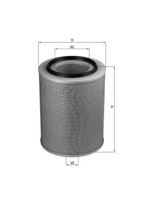 KNECHT LX 231 Air filter 297,0, 297mm, 228,0mm, Filter Insert