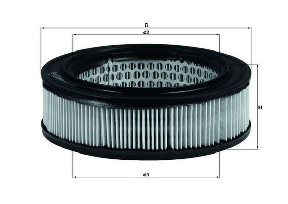 KNECHT LX 278 Air filter 59,0, 59mm, 173,0mm, Filter Insert