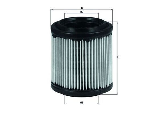 KNECHT LX 279 Air filter 76,0, 76mm, 67,0mm, Filter Insert