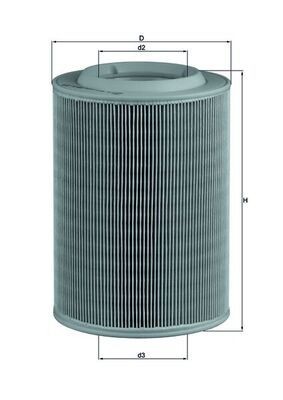 KNECHT LX 314 Air filter 237,5, 238mm, 164,0mm, Filter Insert