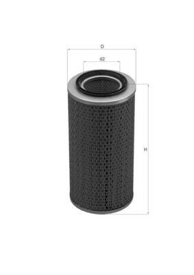 KNECHT LX 450 Air filter 485,0, 485mm, 381,0, 302mm, Filter Insert