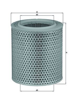 KNECHT LX 478/1 Air filter 180,5, 181mm, 158,0mm, Filter Insert