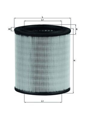 KNECHT LX 715 Air filter 167,5, 168mm, 110mm, 146,0, 99,4mm, Filter Insert