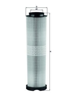 KNECHT LX 816/4 Air filter 433,5, 434mm, 119,8mm, Filter Insert