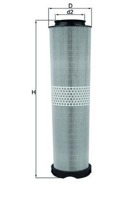 KNECHT LX 816/6 Air filter 433,1, 433mm, 119,8mm, Filter Insert