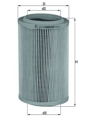 Great value for money - KNECHT Air filter LX 915