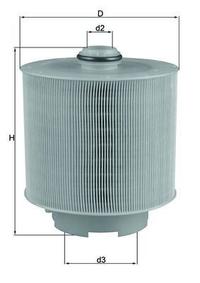 KNECHT LX 1006/2D Air filter 191,6, 192mm, 166,0mm, Filter Insert