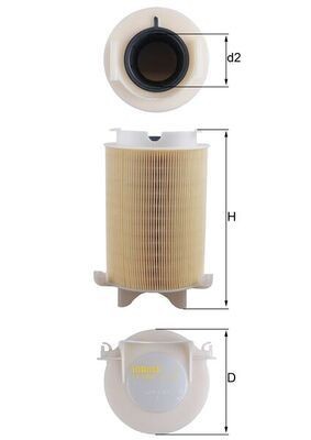 KNECHT LX 1566 Air filter 220,6, 221mm, 136,0mm, Filter Insert