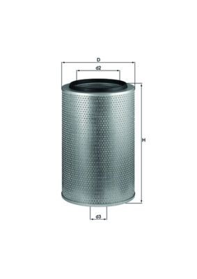 KNECHT LX 1606 Air filter 476,0, 476mm, 303,0mm, Filter Insert