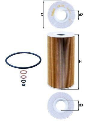 Great value for money - KNECHT Oil filter OX 126D