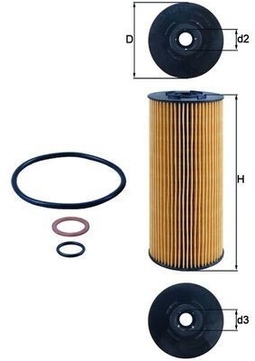 Great value for money - KNECHT Oil filter OX 137D2