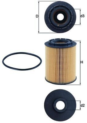 Great value for money - KNECHT Oil filter OX 160D