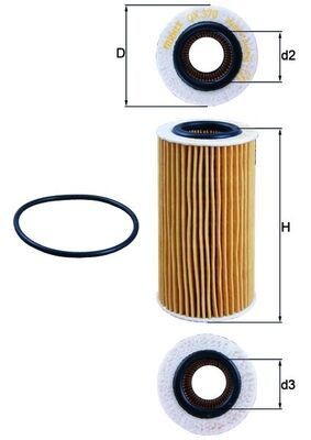 Great value for money - KNECHT Oil filter OX 370D