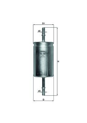 Great value for money - KNECHT Fuel filter KL 559