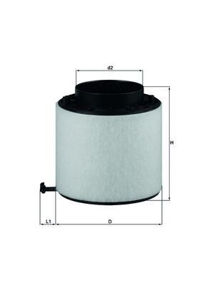 KNECHT LX 2092D Air filter 167,5, 168mm, 168,0mm, 24,0mm, Filter Insert