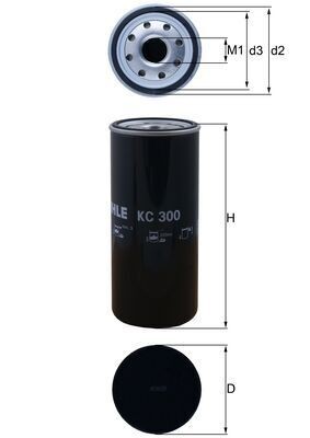 KNECHT Fuel filter KC 300
