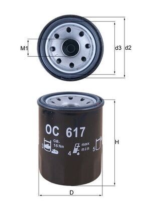 0070384190 KNECHT Spin-on Filter, with one anti-return valve Ø: 65,0mm, Height: 85,6, 86mm Oil Filter OC 617 cheap