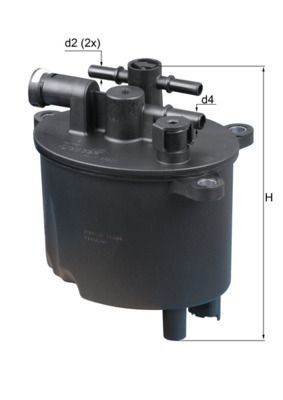 KNECHT KL 581 Fuel filter In-Line Filter, 8mm, 10,0mm