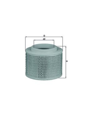 KNECHT LX 2808/1 Air filter 173,0, 173mm, 218,0mm, Filter Insert