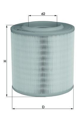 KNECHT LX 3143 Air filter 185,0, 185mm, 175,0mm, Filter Insert