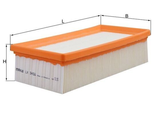 Great value for money - KNECHT Air filter LX 3456
