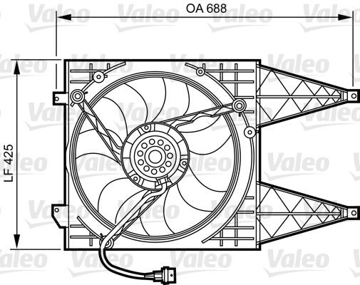 VALEO 230W Cooling Fan 696375 buy