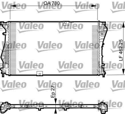 Great value for money - VALEO Engine radiator 735599