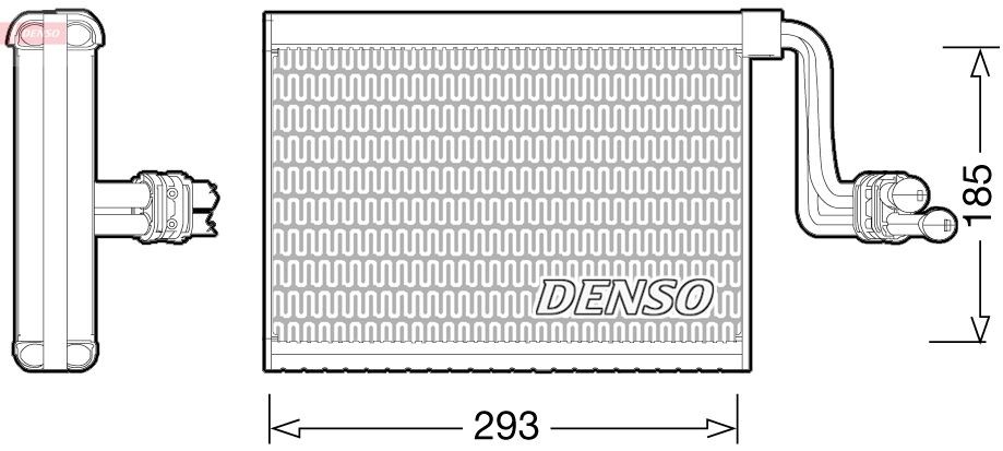 DENSO Evaporator, air conditioning DEV05002 buy