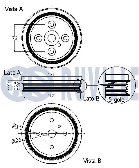 RUVILLE Width: 40,2mm, Requires special tools for mounting Alternator Freewheel Clutch 55379 buy